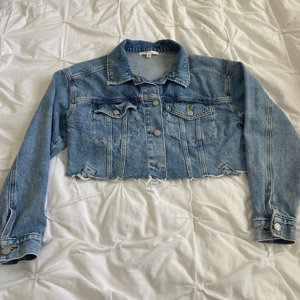 Pacsun cropped denim jacket
